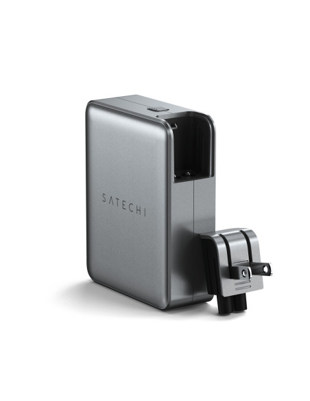 Satechi 4-Port Gan Travel Charger - Ładowarka Podróżna 145W Z 4 Adapterami Do Gniazdek - Us, Uk, Eu, As (4X Usb-C)
