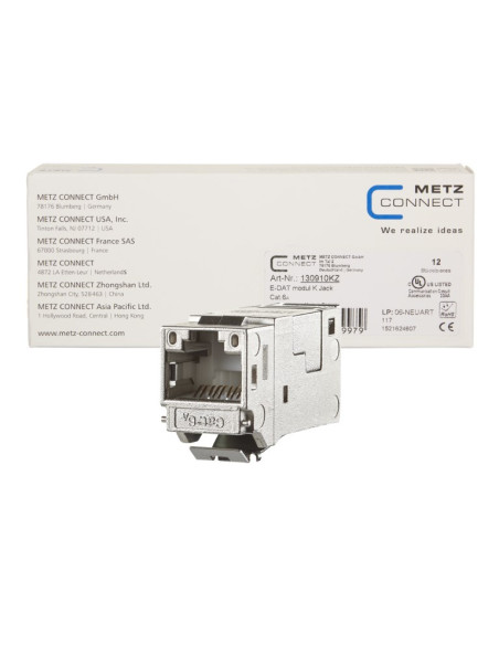 Metz Connect 130910Kz Wtyczka Rj45 Srebrny