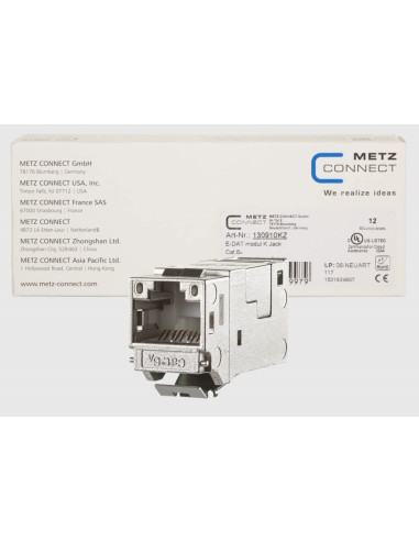 Metz Connect 130910Kz Wtyczka Rj45 Srebrny