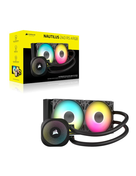Corsair Nautilus 240 Argb, 240Mm Radiator, Liquid Cpu Cooler