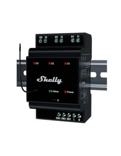 Shelly Qubino Wave Pro 3 3-Kanałowy Przekaźnik Na Szynę Din Z-Wave