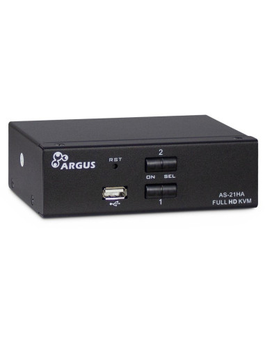 Inter-Tech As-21Ha Hdmi Przełącznik Kvm Czarny