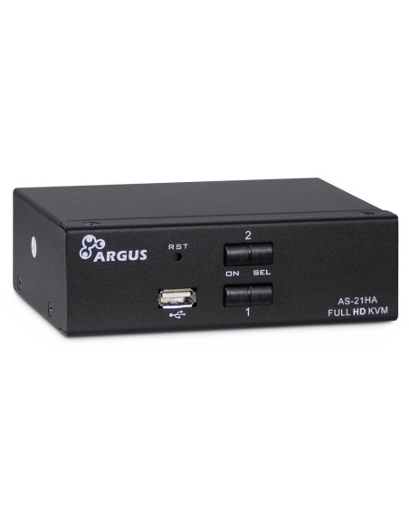 Inter-Tech As-21Ha Hdmi Przełącznik Kvm Czarny