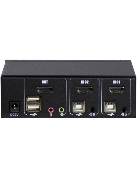 Inter-Tech As-21Ha Hdmi Przełącznik Kvm Czarny