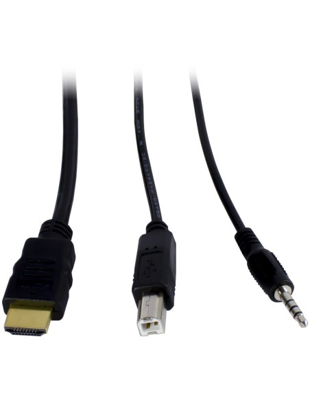 Inter-Tech As-21Ha Hdmi Przełącznik Kvm Czarny