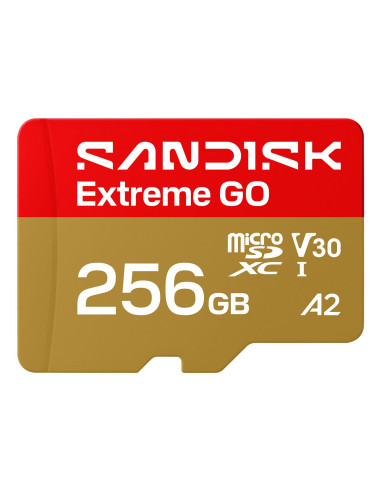 Sandisk Extreme Go Microsd Uhs-I 256Gb Microsd 240Mb/S(R) / 160Mb/S(W)