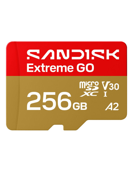 Sandisk Extreme Go Microsd Uhs-I 256Gb Microsd 240Mb/S(R) / 160Mb/S(W)