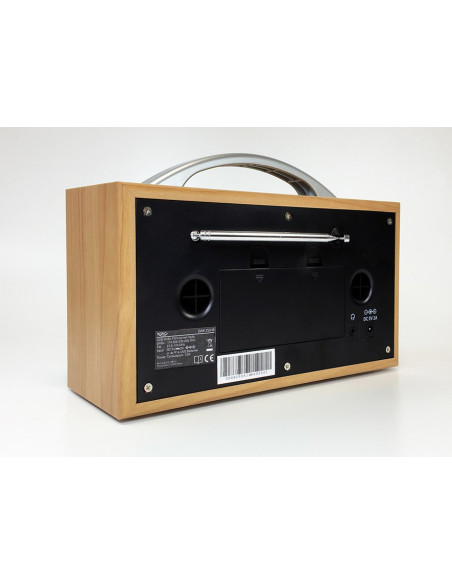 Xoro Xor400900 Radio Internet Cyfrowy Czarny, Srebrny, Drewno