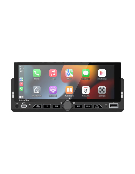 Kruger&Matz Radio Samochodowe Km2017 Carplay/Androidauto 1Din