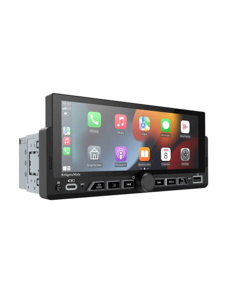 Kruger&Matz Radio Samochodowe Km2017 Carplay/Androidauto 1Din