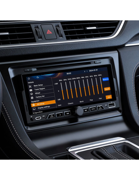 Kruger&Matz Radio Samochodowe Km2017 Carplay/Androidauto 1Din