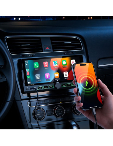 Kruger&Matz Radio Samochodowe Km2017 Carplay/Androidauto 1Din