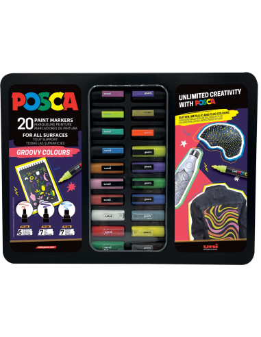Posca Marker Uni Etui Groovy Colours 20X