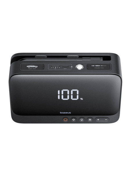 Baseus Super Energy Bs-Ch013 4In1 - Urządzenie Do Rozruchu Silnika Z Latarką, Powerbankiem 6000Mah, Kompresorem (Czarny)