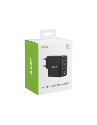 Acer Zl.adtcc.00L Ładowarka Do Urządzeń Przenośnych Uniwersalne Czarny Prąd Przemienny Szybkie Ładowanie Wewnętrzna