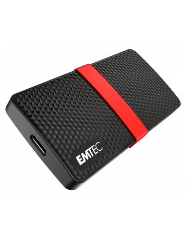 Emtec X200 128 Gb Usb Type-C 3.2 Gen 1 (3.1 Gen 1) Czarny, Czerwony