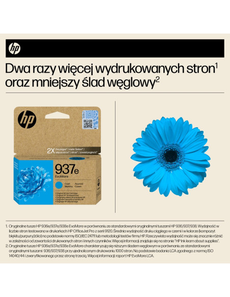 Hp 937E Evomore Cyan/En/De/Pl/Cz Ink Cartridge