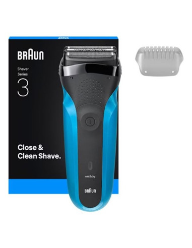 Braun Series 3 310S Golarka Foliowa Przycinarka Czarny, Niebieski