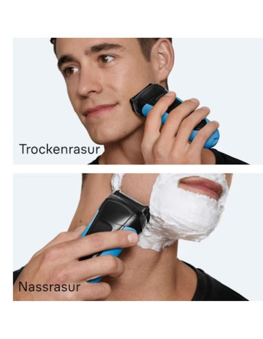 Braun Series 3 310S Golarka Foliowa Przycinarka Czarny, Niebieski