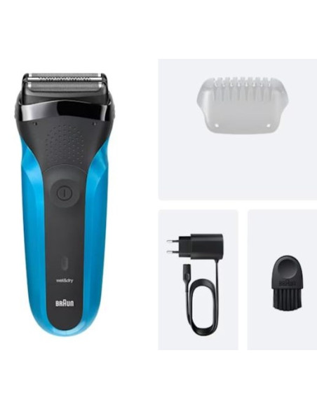 Braun Series 3 310S Golarka Foliowa Przycinarka Czarny, Niebieski