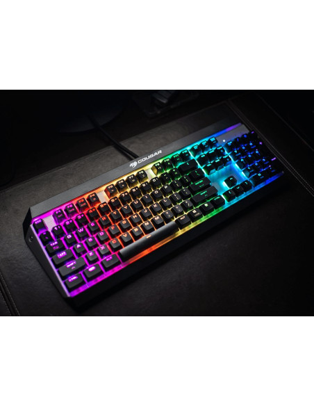 Cougar Cgr-Attack-X3-Rgb Klawiatura Gaming Usb Qwerty Angielski Czarny