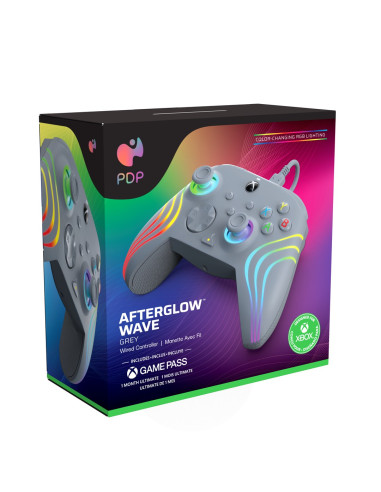Pdp Afterglow Wave Szary Usb Gamepad Analogowa/Cyfrowa Pc, Xbox One, Xbox Series S, Xbox Series X