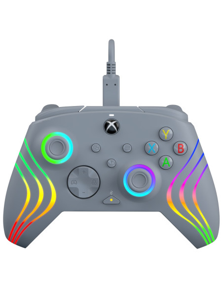 Pdp Afterglow Wave Szary Usb Gamepad Analogowa/Cyfrowa Pc, Xbox One, Xbox Series S, Xbox Series X