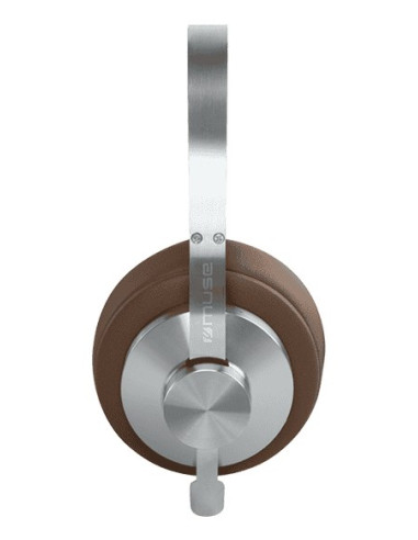 Muse M-298 Sbr Słuchawki/Zestaw Słuchawkowy Przewodowy I Bezprzewodowy Opaska Na Głowę Połączenia/Muzyka Bluetooth Brązowy, Sreb