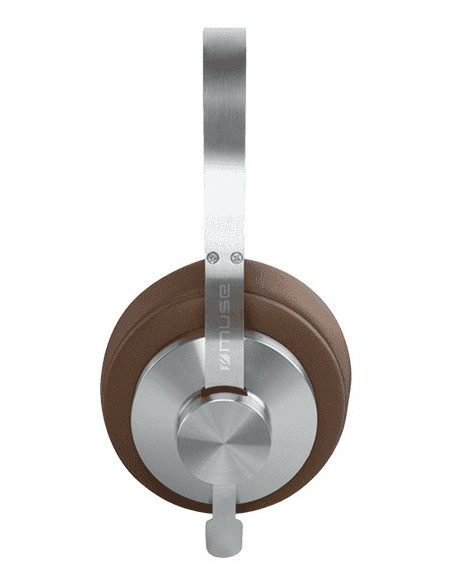 Muse M-298 Sbr Słuchawki/Zestaw Słuchawkowy Przewodowy I Bezprzewodowy Opaska Na Głowę Połączenia/Muzyka Bluetooth Brązowy, Sreb