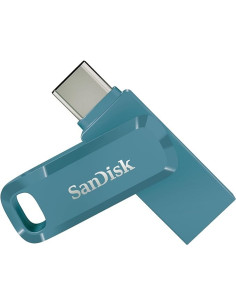 Sandisk Ultra Dual Drive Go Usb 256Gb Pamięć Usb Usb Type-A / Usb Type-C 3.2 Gen 1 (3.1 Gen 1) Niebieski