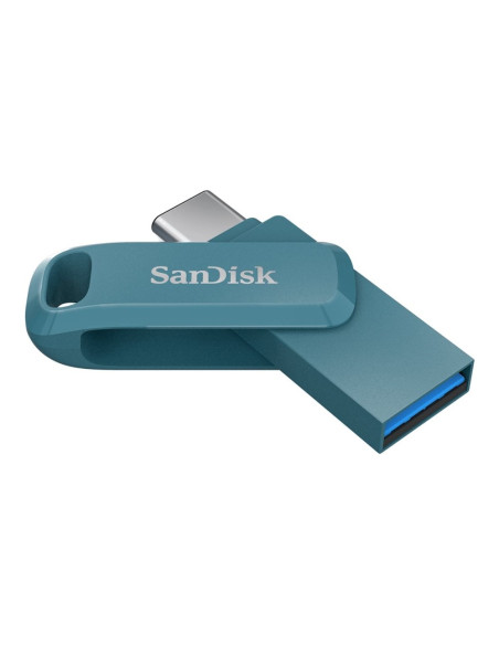 Sandisk Ultra Dual Drive Go Usb 256Gb Pamięć Usb Usb Type-A / Usb Type-C 3.2 Gen 1 (3.1 Gen 1) Niebieski