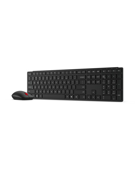 Lenovo 4X31S04848 Klawiatura Dołączona Myszka Biuro Rf Wireless + Bluetooth Belgijski Czarny
