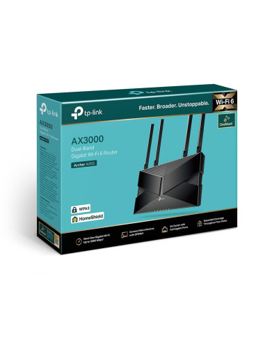 Tp-Link Archer Ax53 Router Bezprzewodowy Gigabit Ethernet Dual-Band (2.4 Ghz/5 Ghz) 4G Czarny