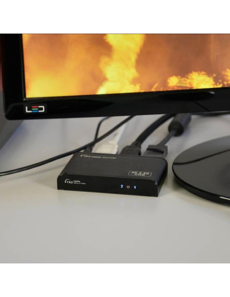Techly Idata Hdmi2-4K2 Rozgałęziacz Telewizyjny Hdmi 2X Hdmi