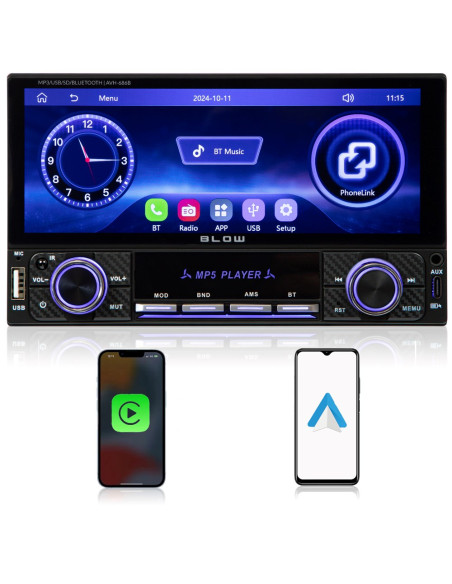 Radio Blow Avh-686B Rds Mp3/Usb/Micro Sd/Bluetooth