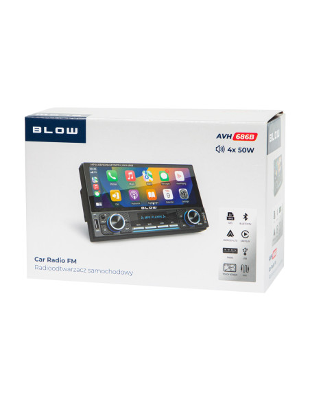 Radio Blow Avh-686B Rds Mp3/Usb/Micro Sd/Bluetooth