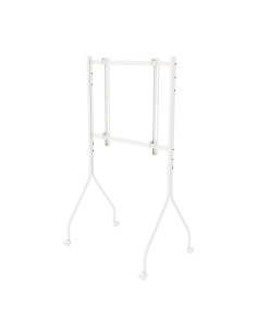 Maclean Stand Pod Tv Stand / Wózek Do Tv Maclean, Na Kółkach, 37-80", Max. Obciążenie 50Kg, Max. Vesa 600X400, Biały, Mc-180 2