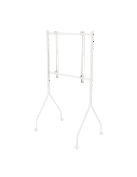 Maclean Stand Pod Tv Stand / Wózek Do Tv Maclean, Na Kółkach, 37-80", Max. Obciążenie 50Kg, Max. Vesa 600X400, Biały, Mc-180