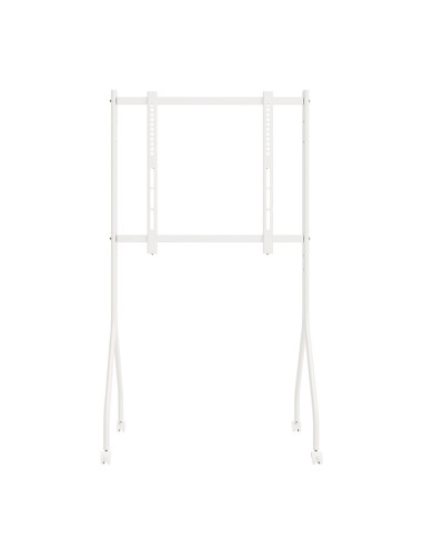 Maclean Stand Pod Tv Stand / Wózek Do Tv Maclean, Na Kółkach, 37-80", Max. Obciążenie 50Kg, Max. Vesa 600X400, Biały, Mc-180