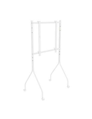 Maclean Stand Pod Tv Stand / Wózek Do Tv Maclean, Na Kółkach, 37-80", Max. Obciążenie 50Kg, Max. Vesa 600X400, Biały, Mc-180