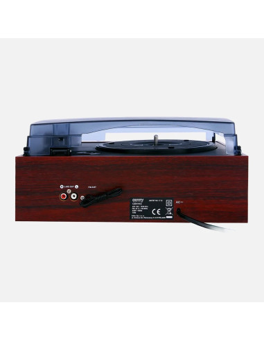 Camry Premium Cr1113 Gramofon Z Napędem Pasowym Czarny, Chrom, Drewno Pół-Automatyczny
