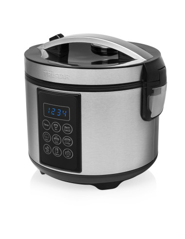 Tristar Rk-6132 Wielofunkcyjny Garnek Elektryczny 1,5 L 500 W Czarny, Stal Nierdzewna