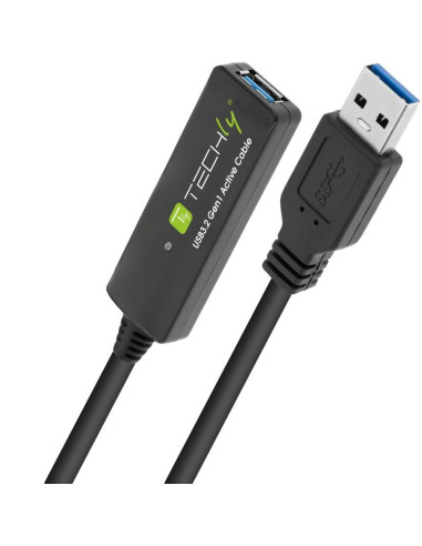 Techly Icur30100G Kabel Usb Usb 3.2 Gen 1 (3.1 Gen 1) 10 M Usb A Czarny
