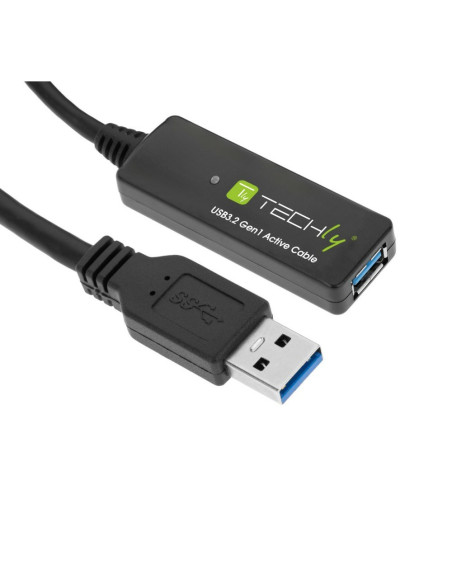Techly Icur30100G Kabel Usb Usb 3.2 Gen 1 (3.1 Gen 1) 10 M Usb A Czarny