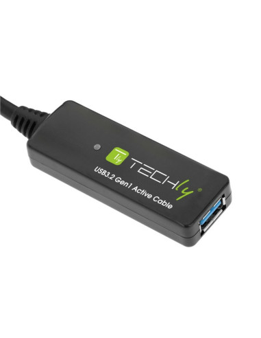 Techly Icur30100G Kabel Usb Usb 3.2 Gen 1 (3.1 Gen 1) 10 M Usb A Czarny