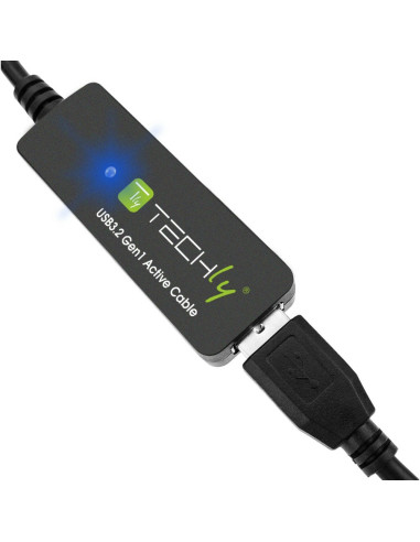 Techly Icur30100G Kabel Usb Usb 3.2 Gen 1 (3.1 Gen 1) 10 M Usb A Czarny