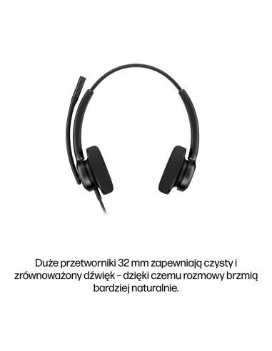 Hp Poly Mission 425 Classic – Przewodowy Zestaw Słuchawkowy Usb Stereo (Opakowanie Zbiorcze)