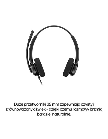 Hp Poly Mission 425 Classic – Przewodowy Zestaw Słuchawkowy Usb Stereo (Opakowanie Zbiorcze)