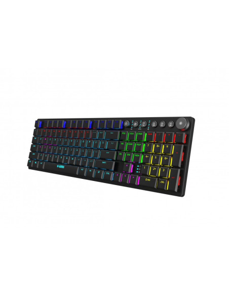 Ibox Aurora K-6 Klawiatura Uniwersalne Rf Wireless + Bluetooth Qwerty Angielski Czarny
