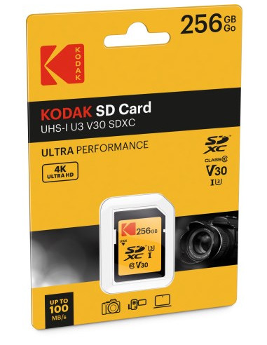 Kodak Ekmsd256Gxc10Hprk Pamięć Flash 256 Gb Sdxc Uhs-I Klasa 10